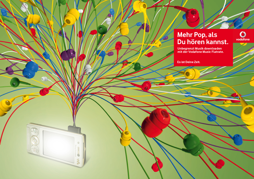Vodafone Musicflat Print Motiv Pop
