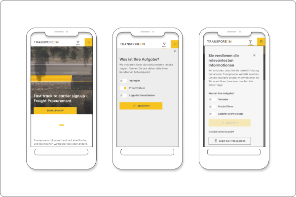 Thumbnail Transporeon Website